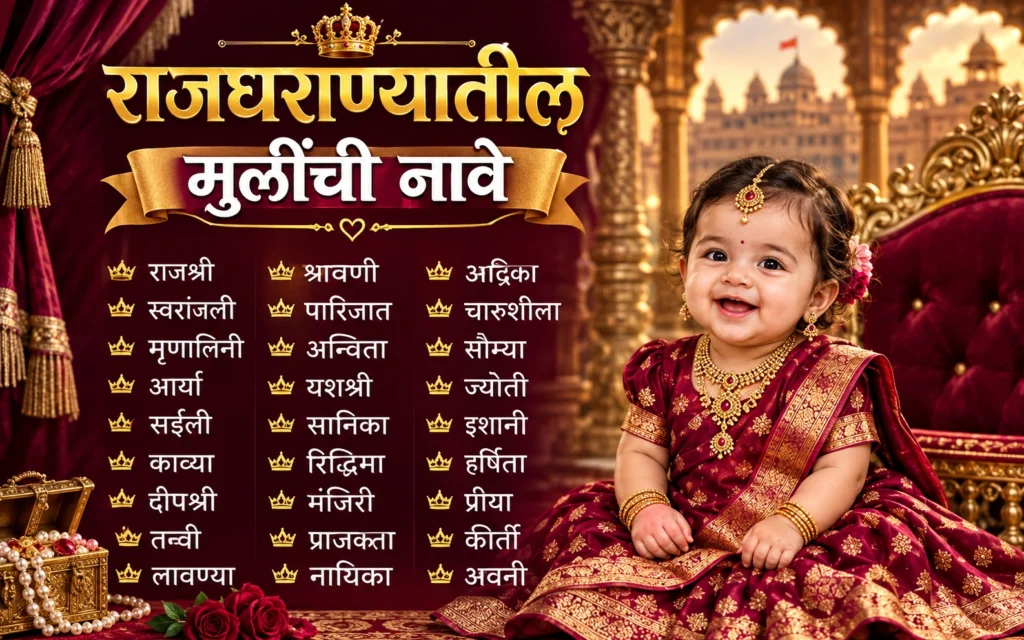 राजघराण्यातील मुलींची नावे मराठी