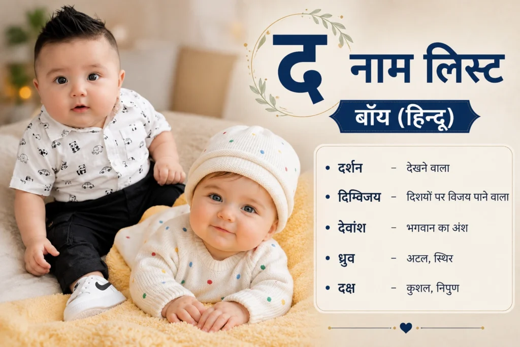 द नाम लिस्ट बॉय हिन्दू