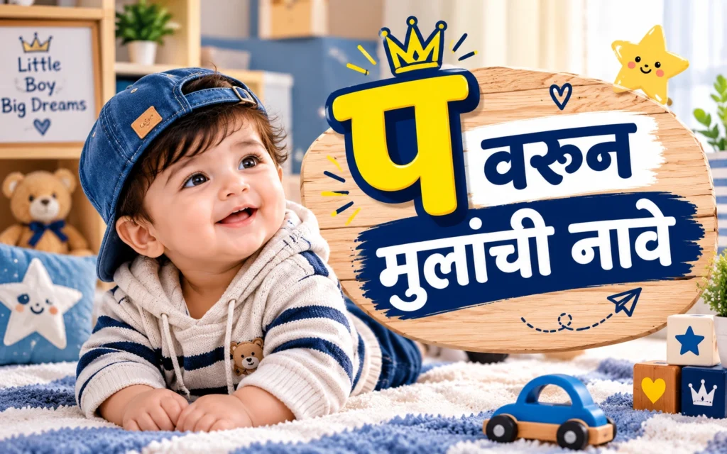 प वरून मुलांची नावे – 120+ आधुनिक आणि युनिक नावांची यादी प वरून मुलांची नावे