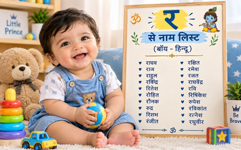 र से नाम लिस्ट बॉय हिन्दू: 120+ पारंपरिक और मॉडर्न नाम र से नाम लिस्ट बॉय हिन्दू